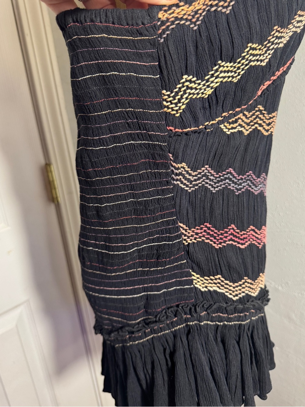 NWT Free People Over the Rainbow Tunic Dress XL Boho Embroidered Mini - Picture 9 of 17